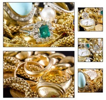 Collage - Gold jewelry Collage - Gold jewelry